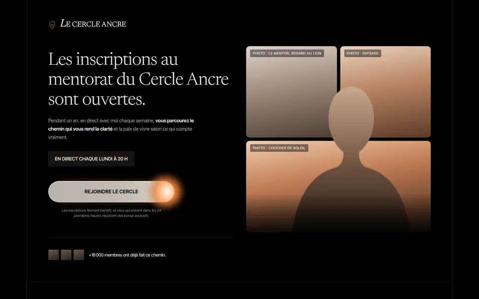 Haut de page du style A, Luxe sombre